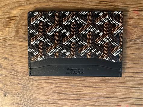 goyard card case black|Goyard card case price.